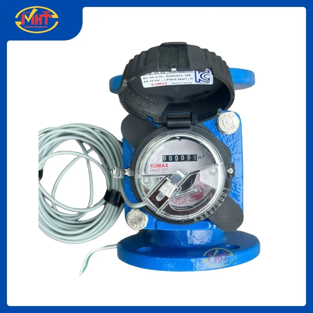 Đồng hồ nước lạnh KOMAX kèm bộ chuyển đổi DN65 I Minh Hòa Thành