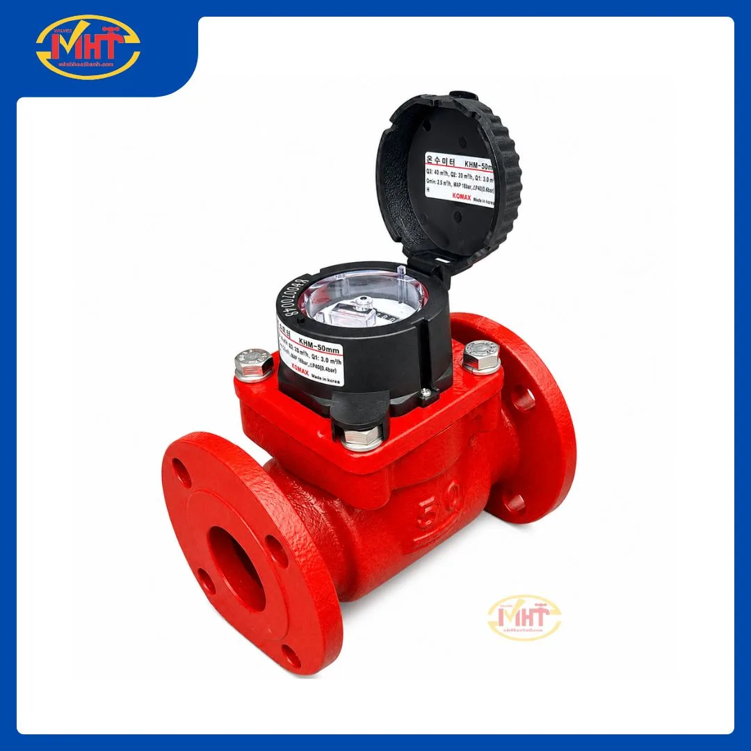 Đồng hồ nước nóng 130 độ KOMAX DN50 I Minh Hoà Thành