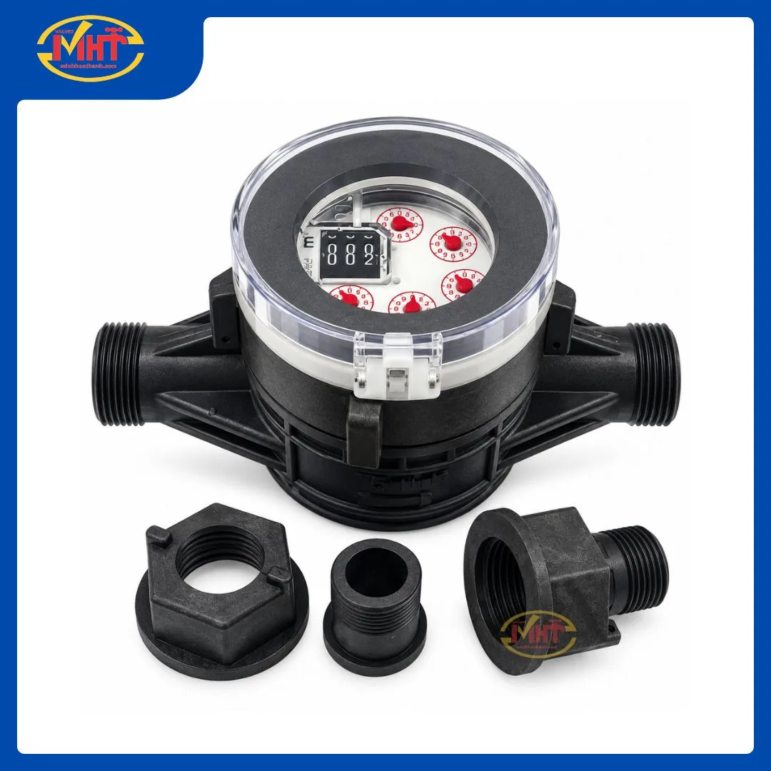 Đồng hồ nước thân nhựa KOMAX WSP-15 DN15 I Minh Hoà Thành