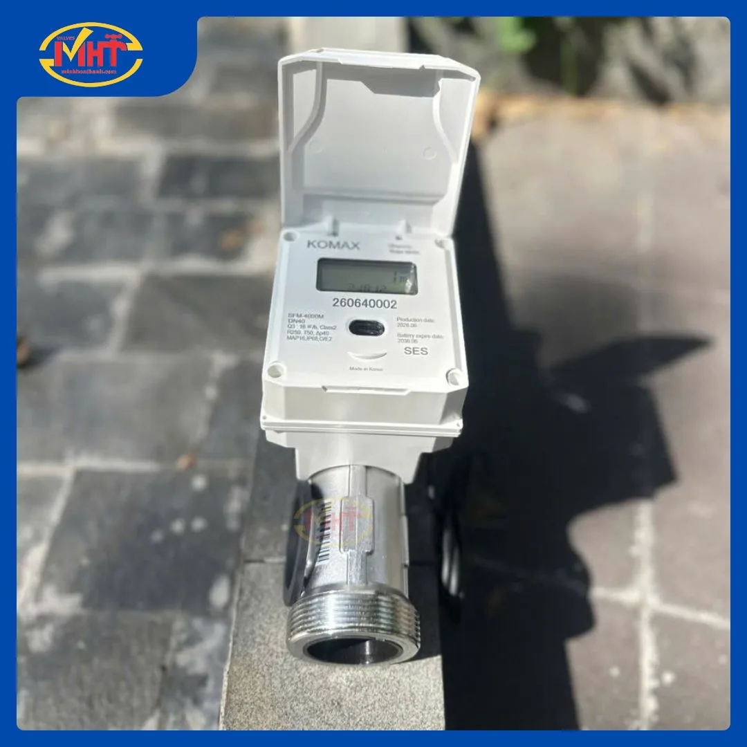 Đồng hồ SIÊU ÂM nối ren ULTRASONIC KOMAX DN32 I Minh Hoà Thành