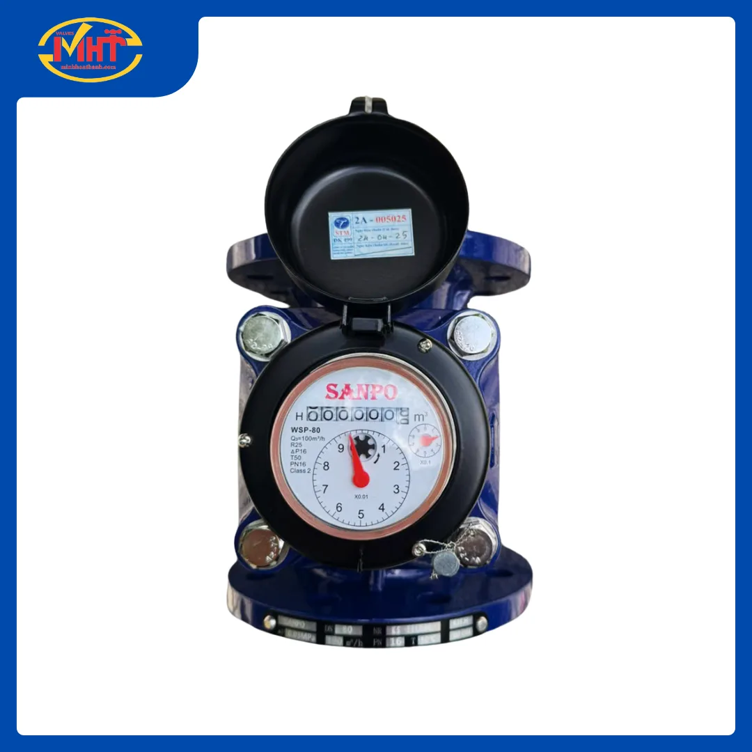 Đồng hồ nước Thải WSP Sanpo thân GANG nối bích DN65