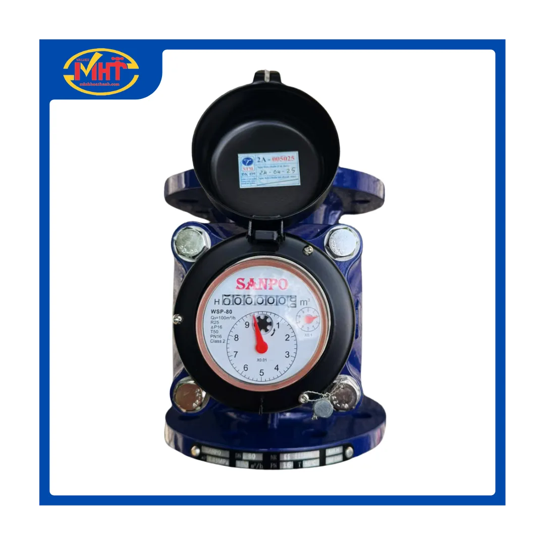 Đồng hồ nước Thải WSP thân GANG nối bích DN80 - Minh Hòa Thành