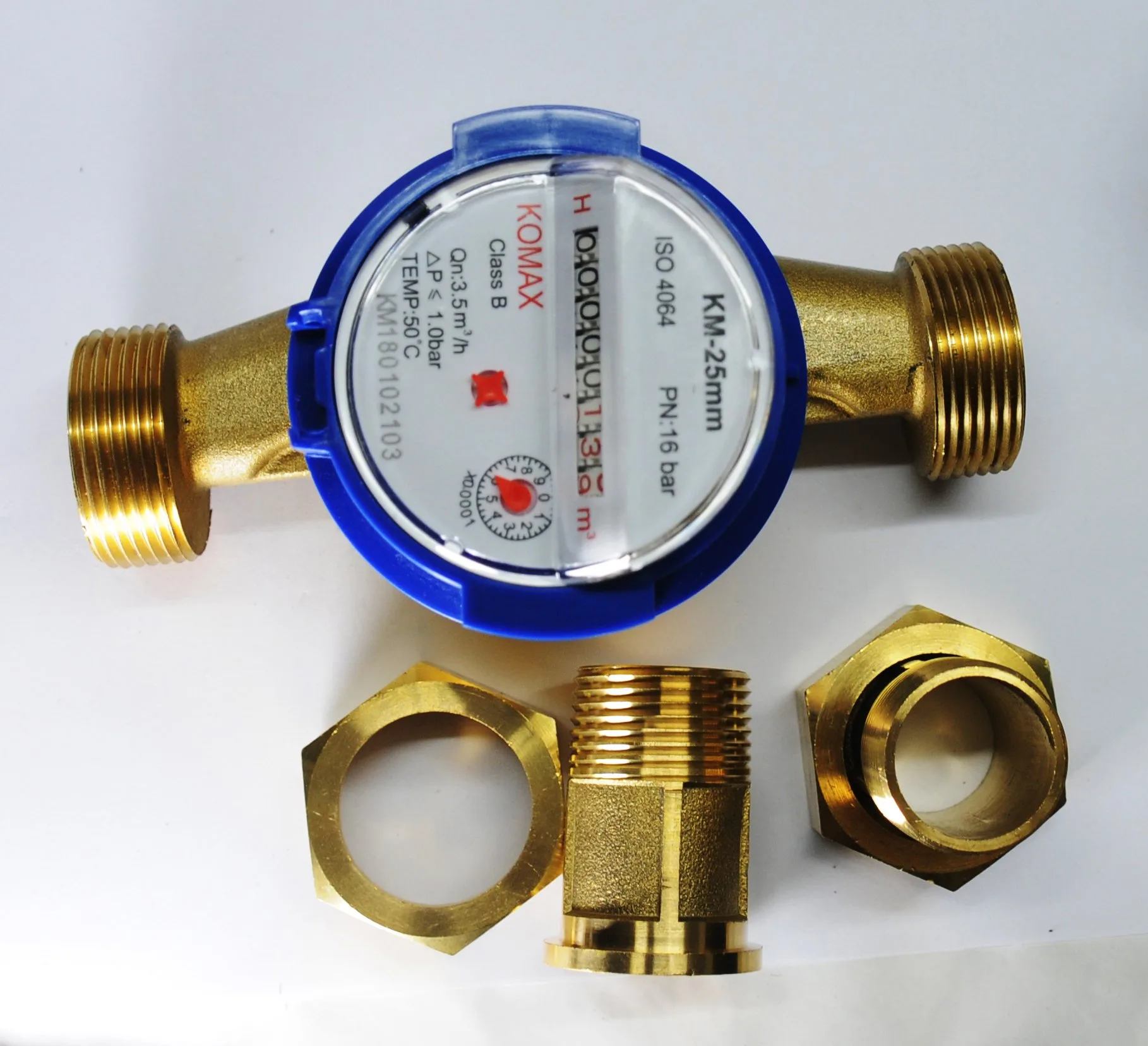 Đồng hồ nước thân đồng komax